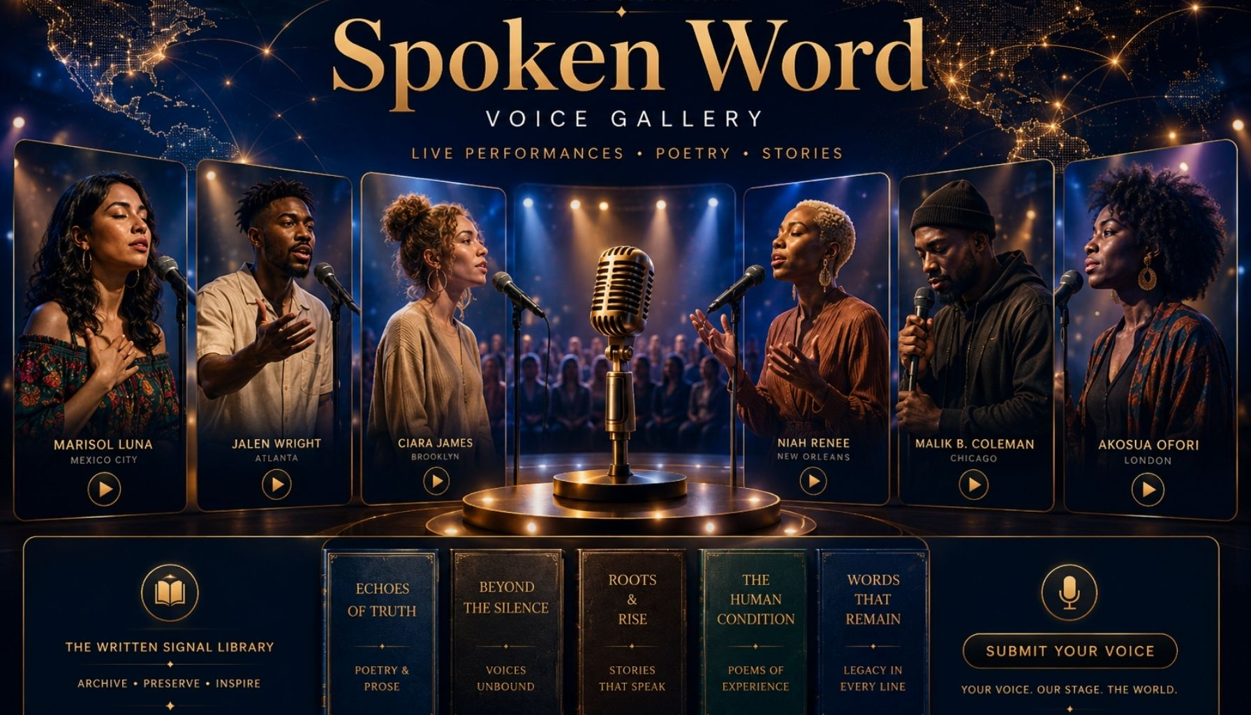 KMOB1003 Spoken Word / Voice Gallery — global stage for poetry and performance